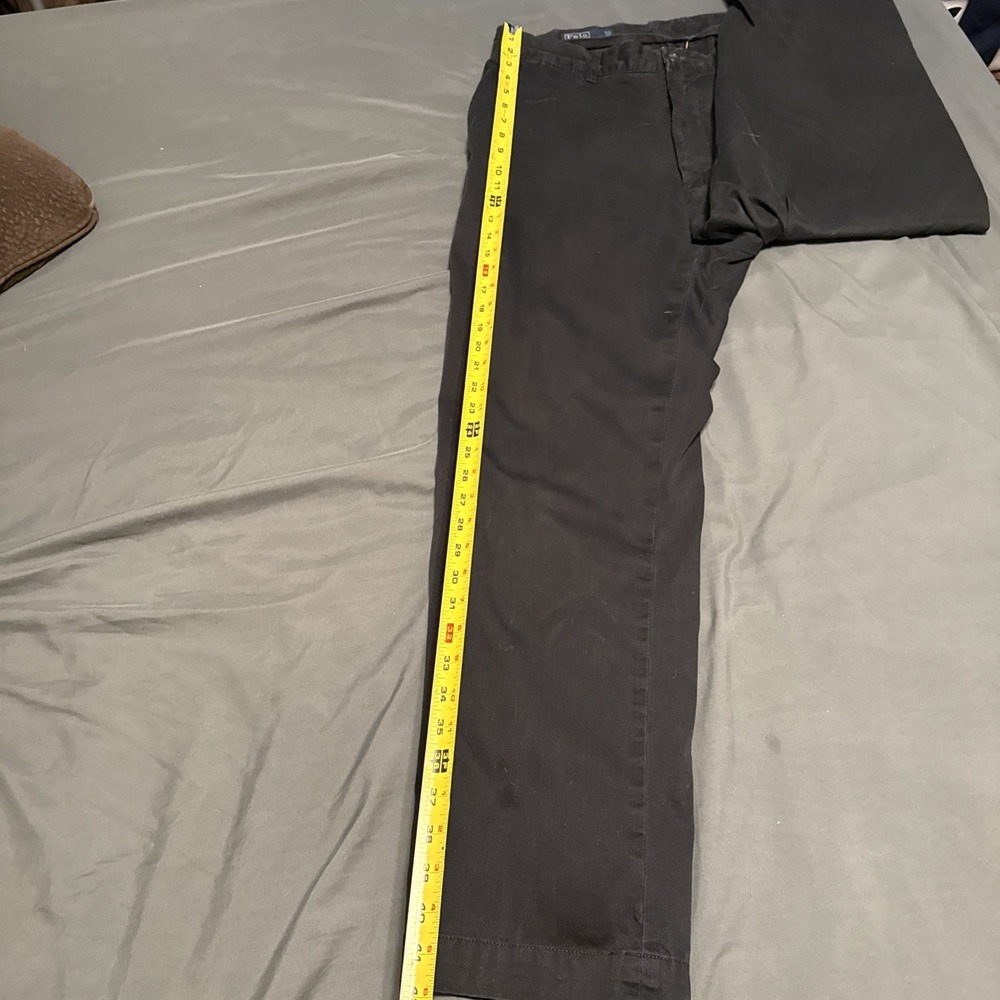 Polo Ralph Lauren Prospect Pant Black Chino Khaki Pants Trousers Mens Size 36x32 - Picture 9 of 16